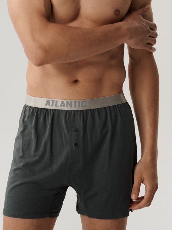 Atlantic Atlantic Bokserki Pimo cotton Szary