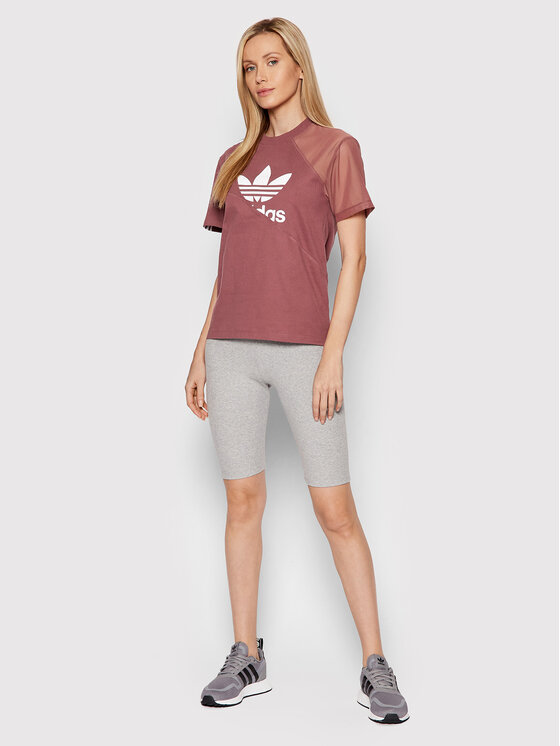 adidas adidas T-shirt adicolor Split Trefoil HC7044 Ružičasta Regular Fit