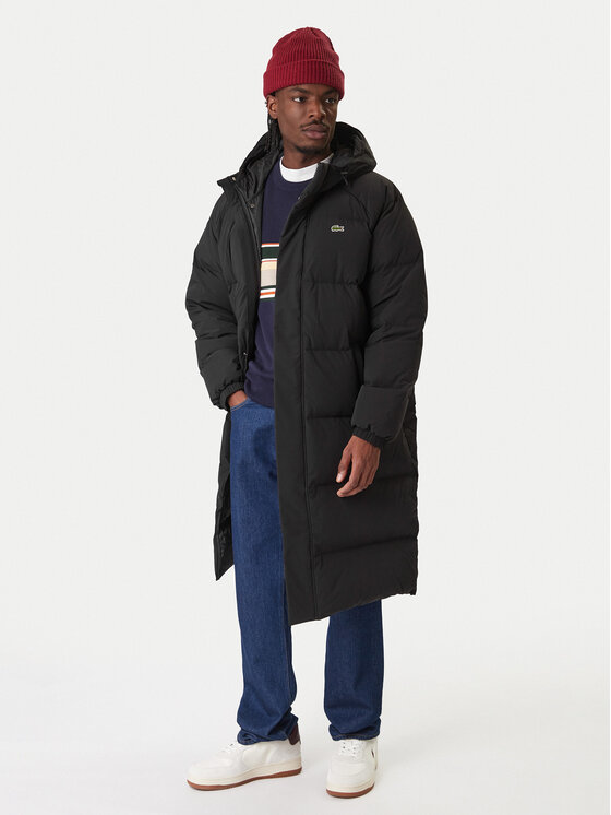 Lacoste Lacoste Vatovaná bunda BH6162 Čierna Regular Fit