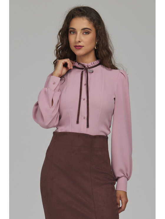 NIFE NIFE Koszula K100 Różowy Fitted Fit