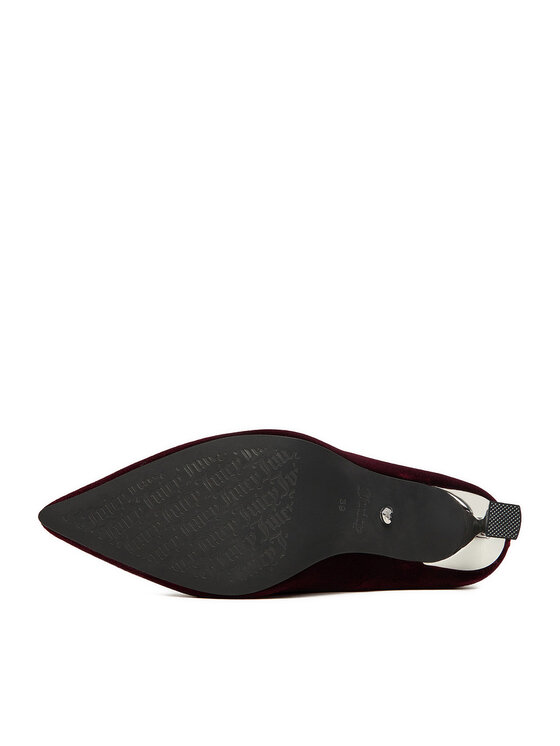 Juicy Couture Juicy Couture Čevlji z visoko peto EO-R24SS94659 Bordo rdeča