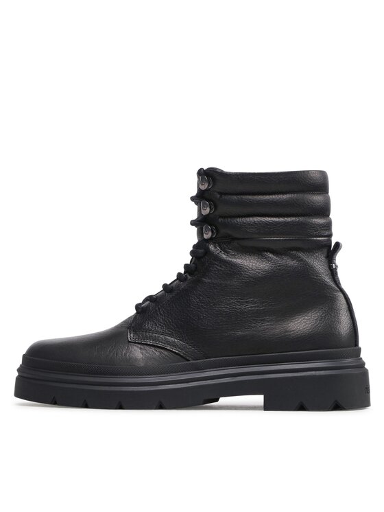 Calvin Klein Calvin Klein Trapery Combat Boot Pb Lh HM0HM00667 Czarny