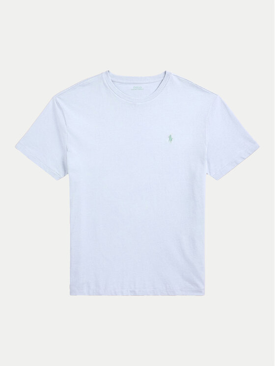 Polo Ralph Lauren Polo Ralph Lauren T-Shirt 710671438418 Błękitny Slim Fit