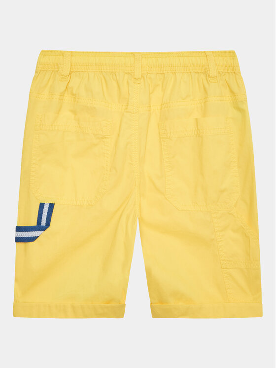United Colors Of Benetton United Colors Of Benetton Szorty materiałowe 4AC7C901T Żółty Regular Fit