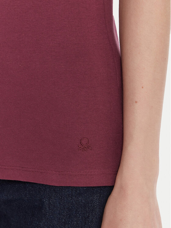 United Colors Of Benetton United Colors Of Benetton Marškinėliai 3GA2E16A0 Violetinė Regular Fit