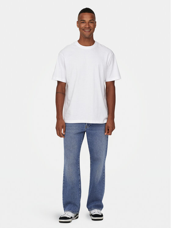 Only & Sons Only & Sons Traperice Fade 22026781 Plava Loose Fit