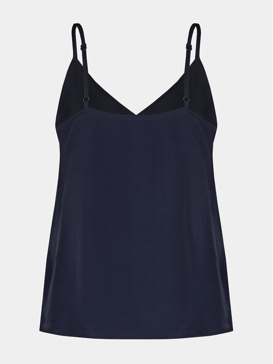 NAF NAF NAF NAF Top Ilina C1 YHNC26 Granatowy Regular Fit