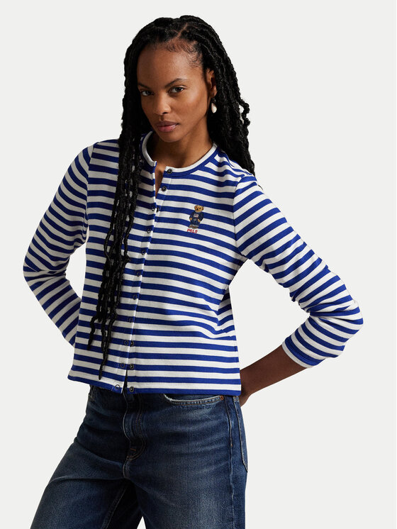 Polo Ralph Lauren Kardigán 211963465001 Modrá Slim Fit