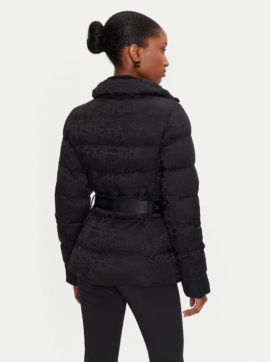 Elisabetta Franchi Elisabetta Franchi Winterjacke PI-70D-46E2-V640 Schwarz Regular Fit