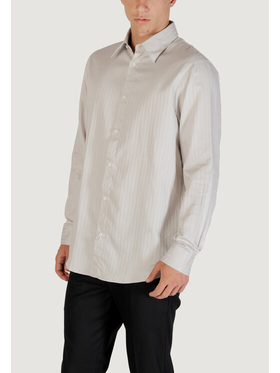 Armani Exchange Armani Exchange Koszula XM001868 AF18836 Szary Casual Fit