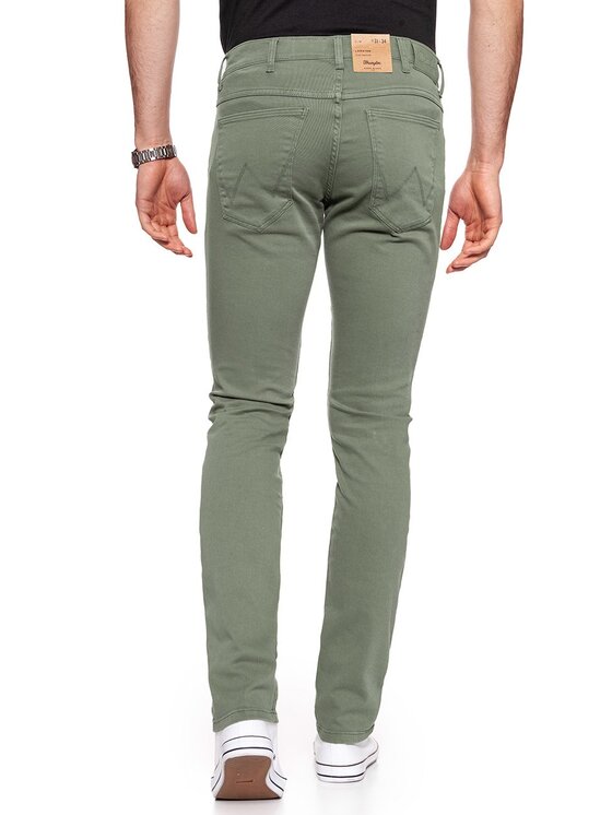 Wrangler Wrangler Spodnie materiałowe LARSTON Zielony Slim Fit