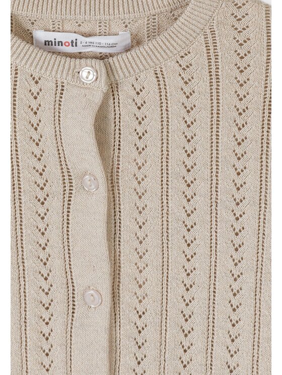 minoti minoti Kardigan 32KNIT155 Beżowy Regular Fit