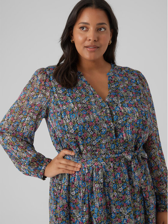 Vero Moda Curve Vero Moda Curve Vsakodnevna obleka Mabby 10297221 Pisana Regular Fit