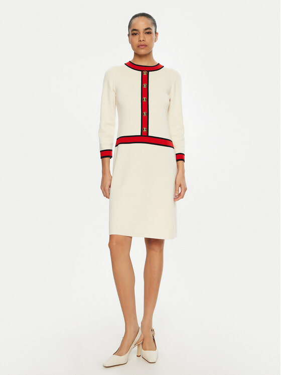 Luisa Spagnoli Luisa Spagnoli Трикотажна сукня Mauri 100025 Бежевий Regular Fit
