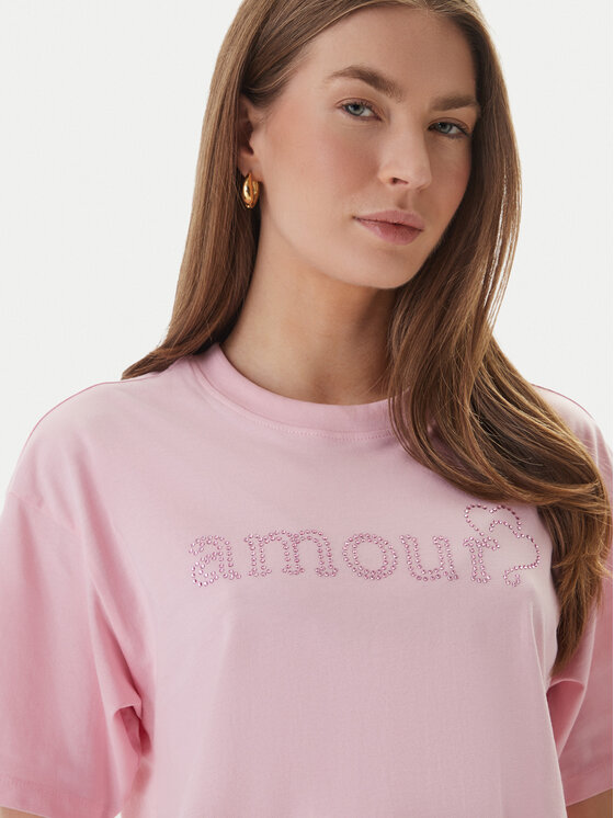 ONLY ONLY T-Shirt Rhine 15368901 Rosa Boxy Fit