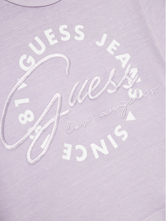Guess Guess T-shirt J4GI30 K8HM4 Ljubičasta Boxy Fit