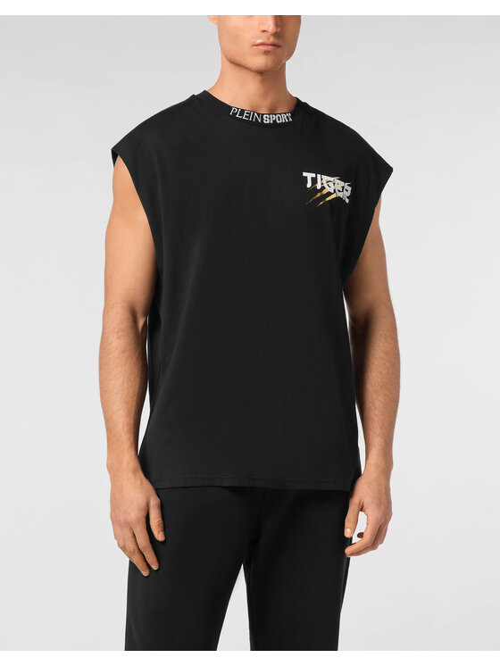 Plein Sport Plein Sport Tank top 24429 Czarny Regular Fit