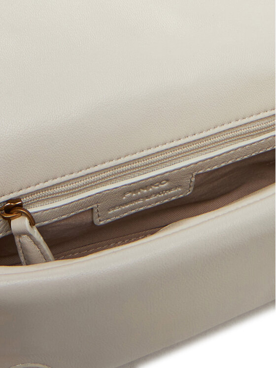 PINKO PINKO Handtasche Love Click Puff Baby 101584 A10F Écru