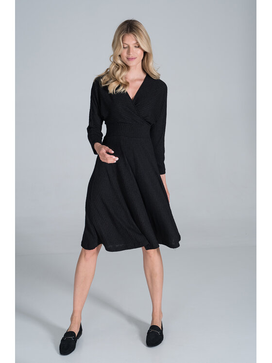 FIGL FIGLFIGL Vestito M826 Nero Regular Fit