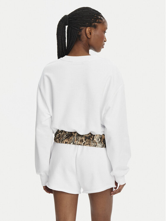 Just Cavalli Just Cavalli Majica dugih rukava 78PAIE01 Bijela Regular Fit