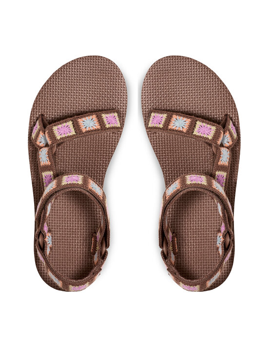 Teva Teva Sandały Flatform Universal Crochet 1150210 Brązowy