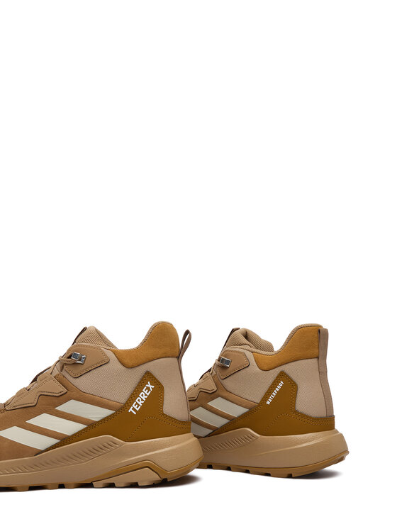 adidas adidas Trekingová obuv Terrex Anylander Leather Mid Climaproof Hiking Shoes KH8876 Svetlo hnedá