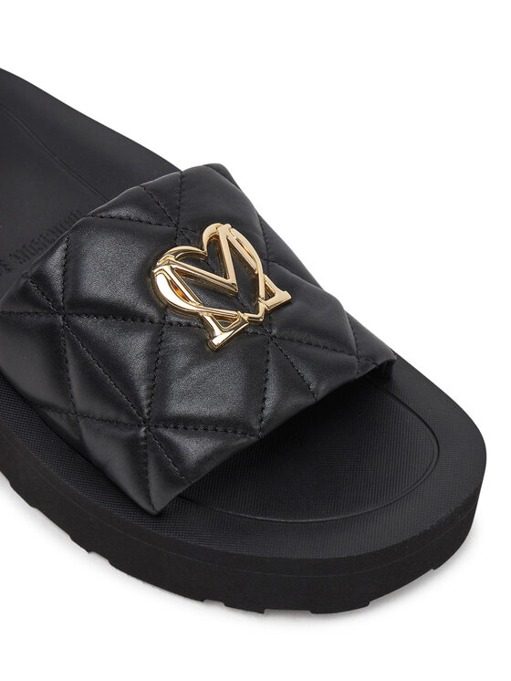 LOVE MOSCHINO LOVE MOSCHINO Şlapi JA28014I1MIE0000 Negru