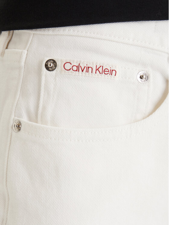 Calvin Klein Jeans Calvin Klein Jeans Teksad LV047F703G Valge Mom Fit