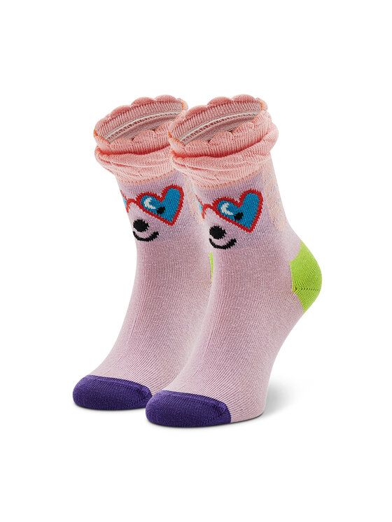 Șosete Lungi pentru Copii Happy Socks KPDL01-3300 Roz