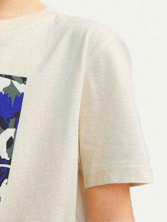 Jack&Jones Junior Jack&Jones Junior T-krekls Joraruba 12257133 Écru Standard Fit