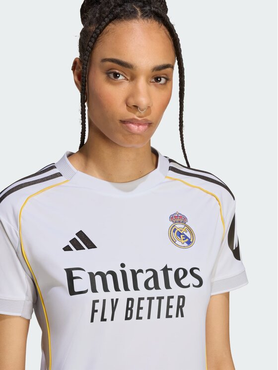 adidas adidas Koszulka techniczna Real Madrid 25/26 Home Jersey Biały Regular Fit