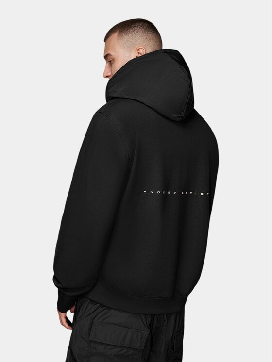MADE BY SOCIETY MADE BY SOCIETY Kurtka anorak Hanorac Urban Unit - H16643 Czarny Basic Fit