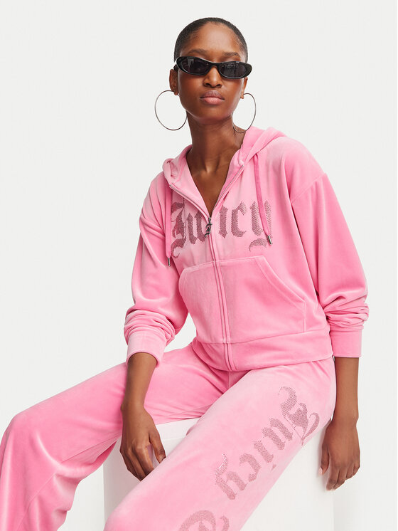 Juicy Couture Juicy Couture Sweatshirt Old Gothic JCWAS226333 Rosa Slim Fit