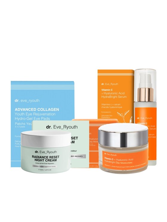 dr. Eve Ryouth dr. Eve Ryouth Radiance Reset + Płatki Pod Oczy + Hydrabright Duo Krem na dzień i na noc