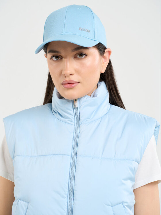 BIG STAR BIG STAR Bezrękawnik BONDA_400_130 Błękitny Basic Fit