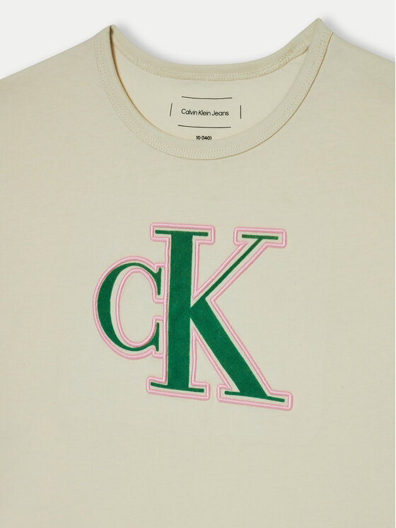 Calvin Klein Jeans Calvin Klein Jeans Футболка IG0IG02806 Écru Boxy Fit