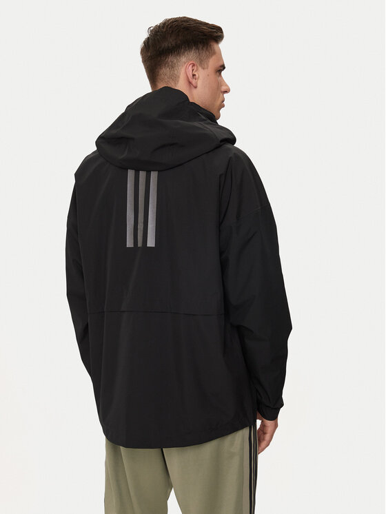 adidas adidas Kurtka przeciwdeszczowa Terrex Traveer RAIN.RDY HG6016 Czarny Relaxed Fit