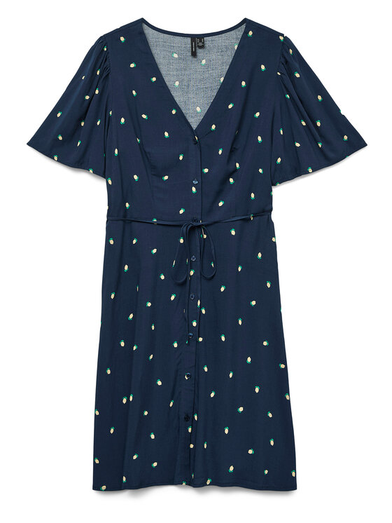 Vero Moda Vero Moda Sukienka letnia Alba 10292845 Granatowy Regular Fit