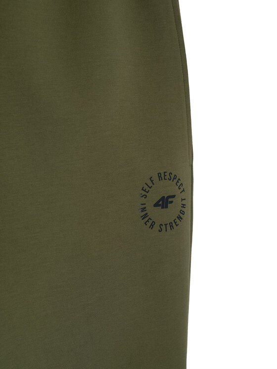 4F 4F Spodnie dresowe CITY FORM Khaki Regular Fit