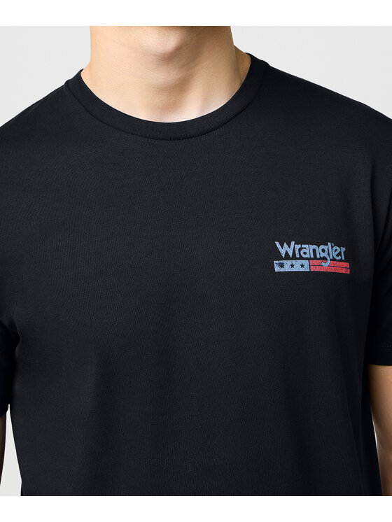 Wrangler Wrangler T-Shirt 112371411 Czarny Regular Fit