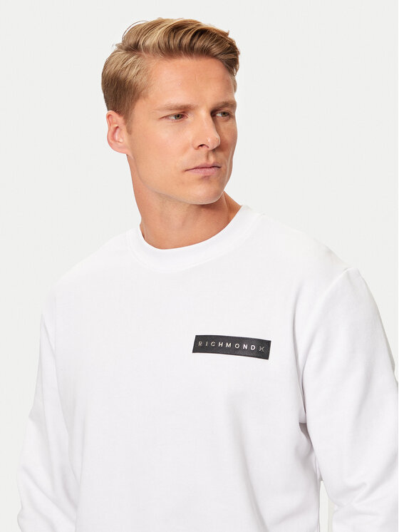 Richmond X Richmond X Felpa UMA24135FE Bianco Regular Fit