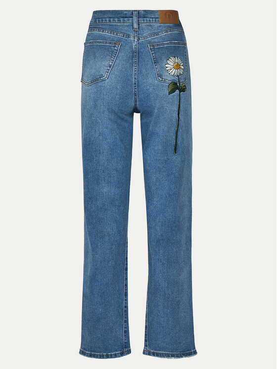Desigual Desigual Jeans hlače Aike 24WWDD16 Modra Straight Fit