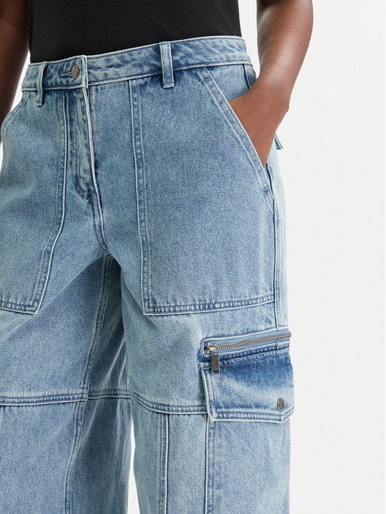 MICHAEL Michael Kors MICHAEL Michael Kors Дънки MR6909WFAU Син Relaxed Fit