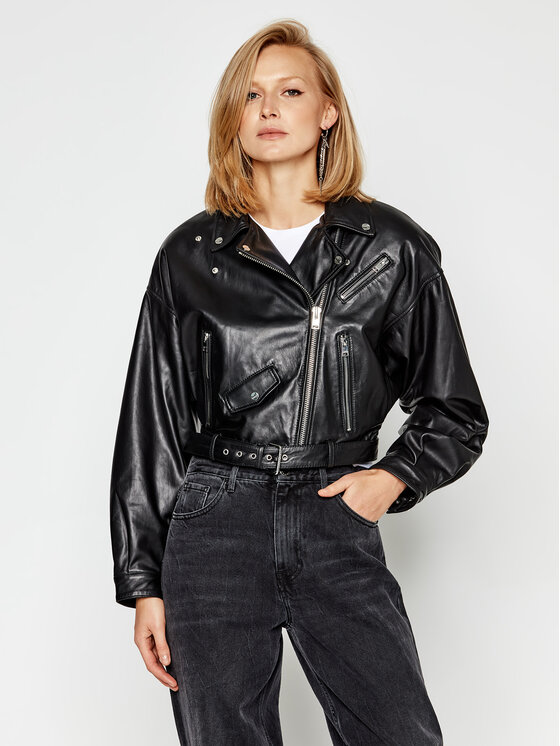 LaMarque LaMarque Кожено яке Dylan 4467 Черен Oversize