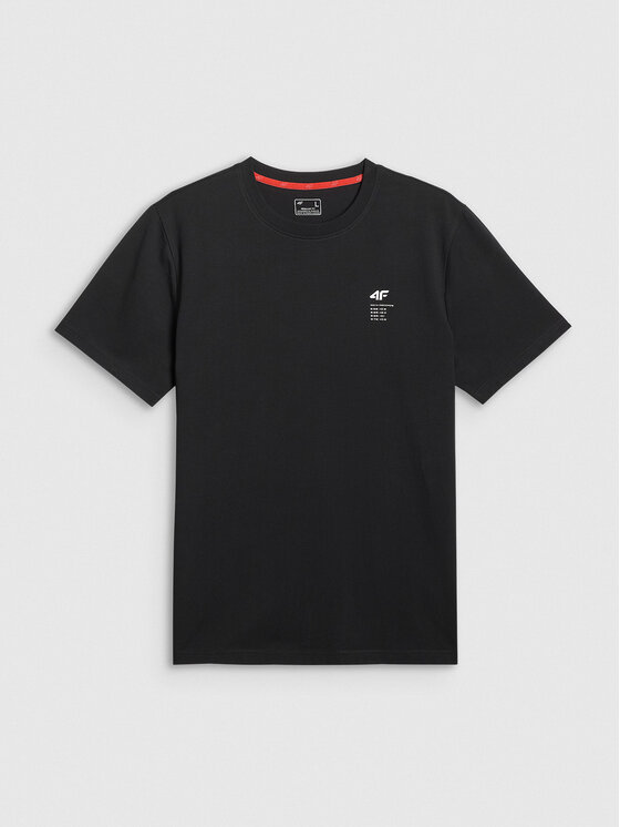 4F 4F T-Shirt COMMERCIAL 3 Czarny Regular Fit