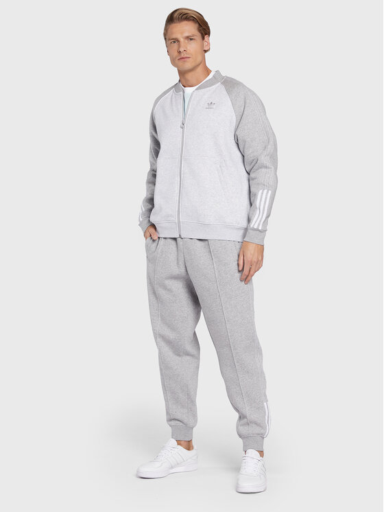 adidas adidas Majica dugih rukava Fleece Sst HI2995 Siva Relaxed Fit