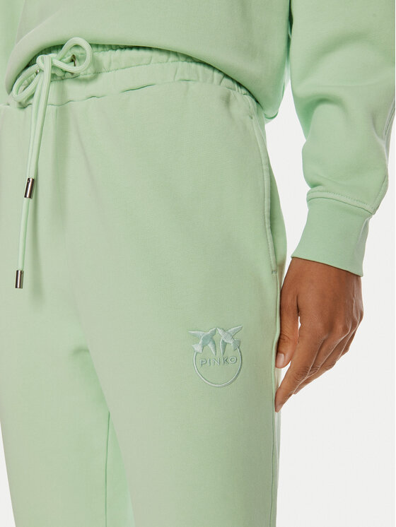 PINKO Pinko Spodnie dresowe Carico 100371 A21P Zielony Regular Fit