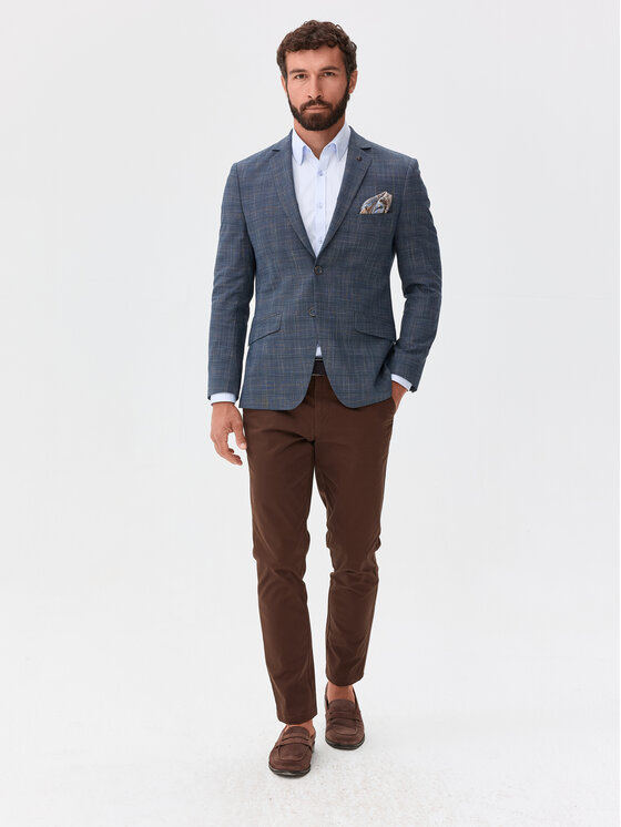 Evenemen Evenemen Marynarka Nunes Granatowy Slim Fit