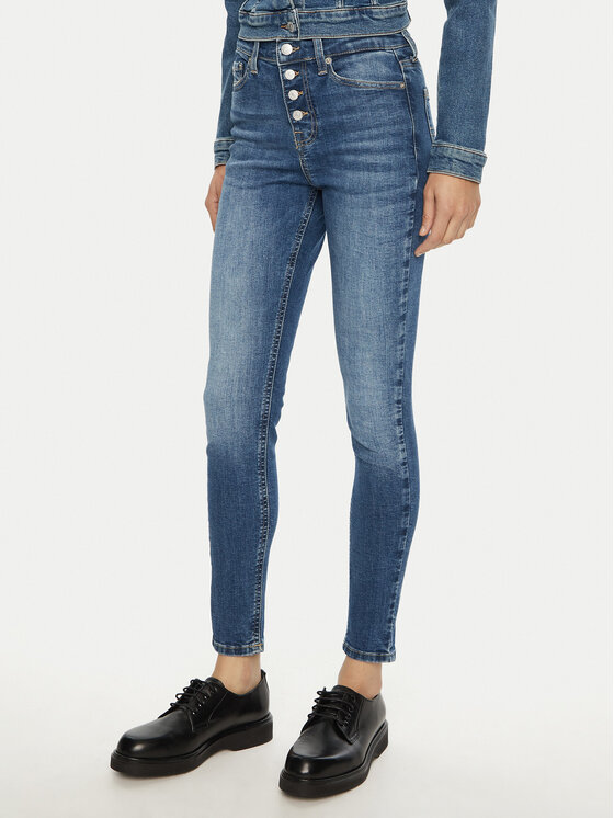 Tommy Jeans Tommy Jeans Farmer Nora DW0DW19546 Kék Skinny Fit
