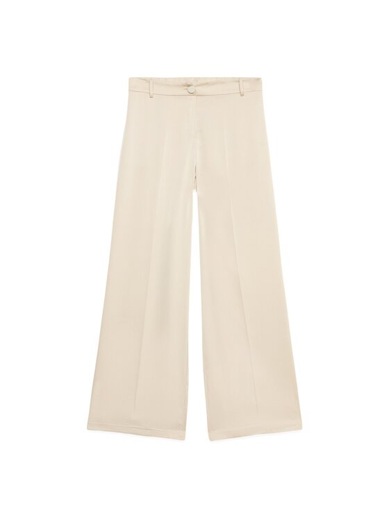 Oltre Oltre Pantaloni di tessuto P283J002373N011 Bianco Baggy Fit